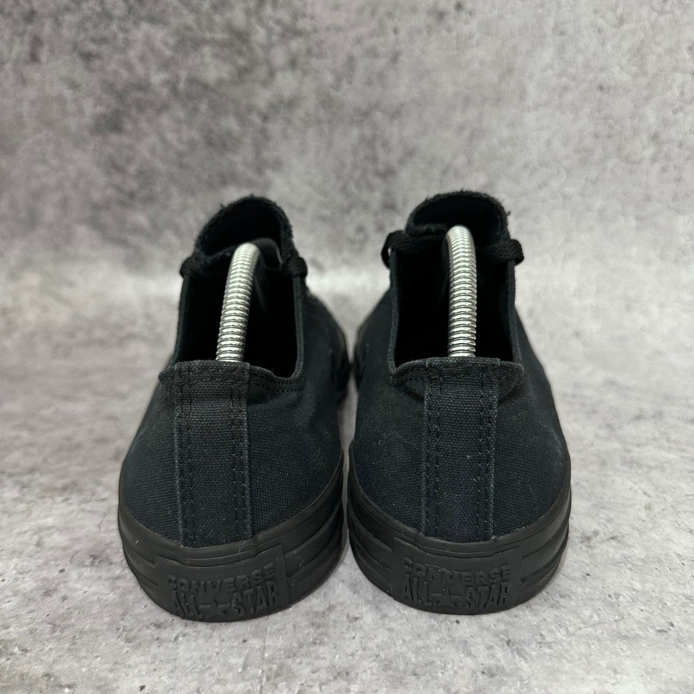 Converse Chuck Taylor All Star Mens 10.5 Black Monochrome Low Top Sneakers - Picture 7 of 8